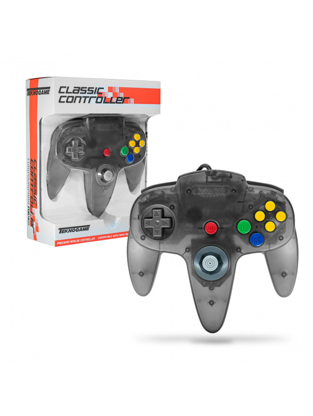 Wired Controller for N64 - Smoke Black